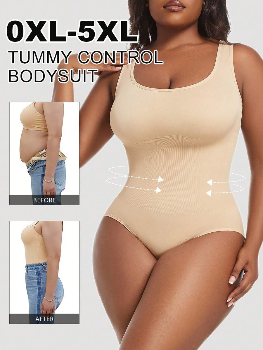 1 bộ đồ định hình toàn thân cỡ lớn cho nữ, bộ đồ liền thân liền mạch kiểm soát eo và bụng