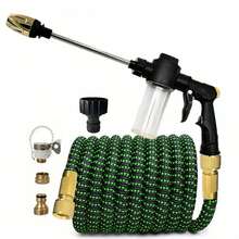 New Car Wash Water Gun Irrigation Flexible Expandable Magic Hose Garden Pipe With Spray Gun High Pressure Car Wash Cleaning Tool - A - View 1