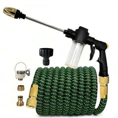 New Car Wash Water Gun Irrigation Flexible Expandable Magic Hose Garden Pipe With Spray Gun High Pressure Car Wash Cleaning Tool