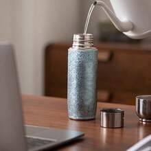 450毫升纯钛保温杯，便携式茶杯，带茶漏，办公/家用，礼盒包装 - 璀璨紅粉 - 查看 7