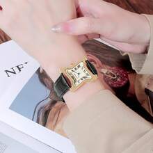 Elegant Ladies Geometric Shape Design Dial Roman Numeral Scale Business Women's Quartz Movement Analog Watch - one-size - View 6