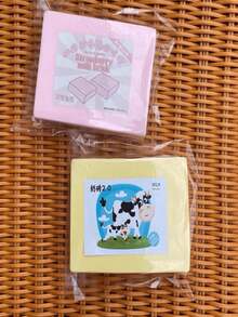 Soft Milk Brick Slow Rebound Sticky Simulation Toy, Realistic Yellow Butter Cake, Emitting The Aroma Of High-End Pastries, Soft Texture, Very Fun To Play With - View 4