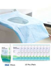 10/30pcs Thick Disposable Toilet Seat Covers With Extra Large Design For Full Protection Clean Portable Travel Toilet Seat Covers Individually Wrapped Toilet Stickers Perfect For Public Restroom Toilet Seat Cushions Household Items Travel Essentials Bathroom Decor Room Essential Accessories - Multicolor - View 12
