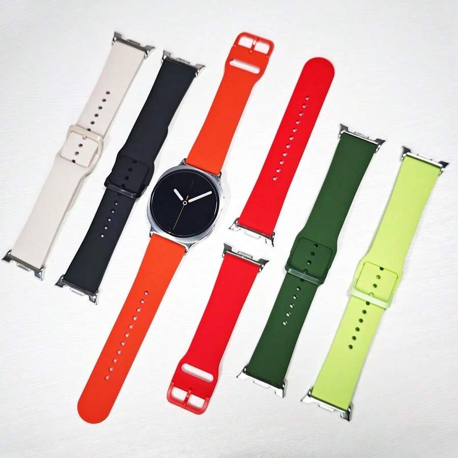 No Gaps Silicone Strap Compatible With Samsung Galaxy Watch8 40mm 40 44mm Fashion Sports Bracelet For Galaxy Watch 8 Classic 46mm Wristband