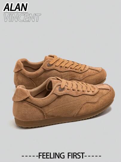  Alan Vincent[Free Return/Exchange][Flat Casual Series]New Women Casual Shoes Flat Sports Shoes Coffee Color, Versatile Loafers, Comfortable & Fashionable Party Shoes, Stylish Lightweight Trainers