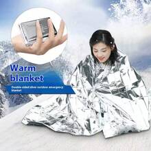 Multifunctional Travel Emergency Thermal Blanket, Outdoor Survival Insulation Blanket, Aluminum Foil Cold-Proof Blanket - Thermal Blanket - View 3