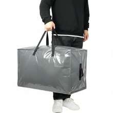 Shappy - 6 bolsas de almacenamiento extragrandes para adornos de Navidad bolsas para mudanzas bolsas de almacenamiento organizadoras de alta resistencia gris 30 x 16 pulgadas 24 x 16 pulgadas 20 - Gris - Ver 4