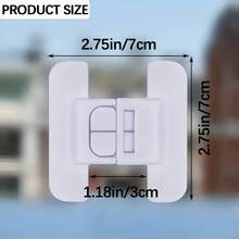 1/2/4pcs Automatic Lock For Home Use - Fridge Door, Drawer, Water Dispenser, No Drilling Installation, Pet Proof, Christmas Holiday Gift - Multicolor - View 10