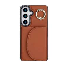 PU 人造皮革手機殼，適用於 Galaxy A17 A56 A36 A26 A16 A55 A35 A15 A54 A14 A73 A53 A13 A72 A52 A71 A51 4G 5G，附環形支架，RFID 防盜錢包手機殼，適用於 Galaxy S26 S25 Edge S24 S23 S22 S21 FE Plus Ultra，附支架卡槽保護殼 - 棕色 - 查看 18