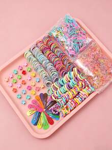 875pcs/Set Practical & Cute Girl's Hair Accessories Set - Multicolor - View 3
