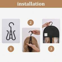 6-Pack Extra Long Wig Storage Bags With Hanger For Travel & Closet - 02 Black 12PCS - View 4