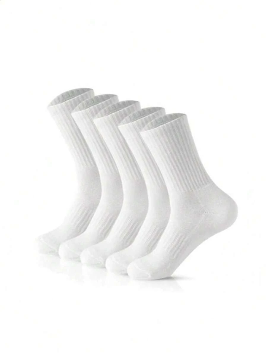6/12/18/30/40 paia di calze invernali spesse nere e bianche per uomo, moda casual confortevole e resistenti agli odori, adatte per sport all'aperto, corsa, fitness, calze a compressione per le ginocchia, calze casual da lavoro e per le vacanze invernali, autunno/inverno - Multicolore - Visualizzare 1
