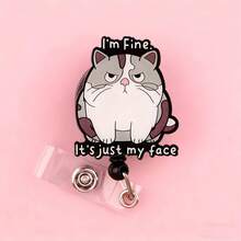 Cuộn dây đựng thẻ chữ D có thể thu gọn ngộ nghĩnh với thiết kế hoạt hình dễ thương, quà tặng cho giáo viên, y tá, bệnh viện, văn phòng (1 chiếc). - A - Xem 2