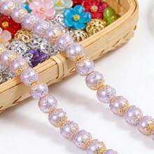 200pcs Flower Shaped Bead Caps, Alloy Bead Spacers For DIY Jewelry Making, Bracelet Necklace Earring Craft Supplies - DIY - View 7