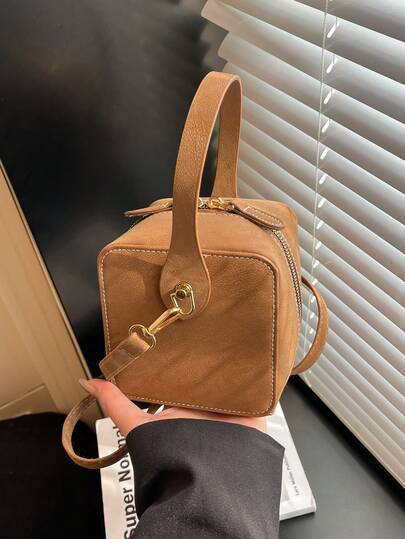 Bolso de mano de diseño de cubo degradado, bolso de hombro minimalista y creativo de moda para mujeres, nueva llegada 2026