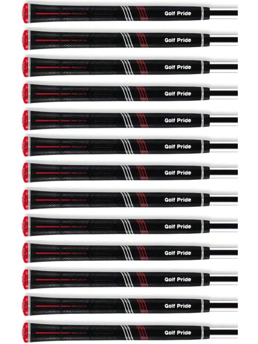 13PCS PRIDE CP2 高尔夫球握把,高尔夫配件,标准、中号、特大号 60R 握把 - 紅色 - 查看 1