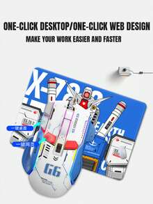 Ratón mecánico con cable G6, programación de macros, retroiluminación RGB, ratón para juegos para PC y portátil - Ver 6