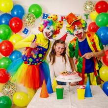 Green Red Yellow Blue Balloons, 45pcs 10Inch Green Red Party Balloons Yellow Blue Balloons With Aluminum Foil Sequin Balloon Helium Latex Balloons For Carnival Super Hero Party Birthday Shower Wedding Party Decoration - 18 YEARS - View 3