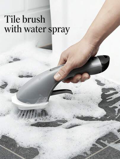 1 Set Multi-Functional Window Track And Door Crevice Cleaning Kit - Includes Dust Collector Tray, Crevice Brush And Duster Brush, Reusable Plastic Tools, Suitable For Cleaning Small Brushes In Bedroom, Bathroom, Kitchen, Living Room And Keyboard. The Cleaning Brush Set Is Sturdy In Structure And Easy To Use, Random Color