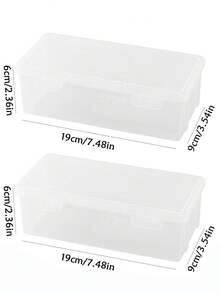 1pc Transparent PP Nail Polish Storage Box - Stackable For Nail Art Tools, Salon-Grade Beauty Accessory Bag, Room Decor, Cosmetic Storage Box, Vanity, Travel Essential, Storage Box, Bathroom Vanity Organizer, Desktop Storage, Bathroom Organizer - Clear - View 11
