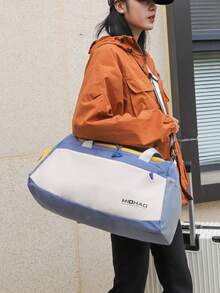 Travel Tote Bag/Backpack With Shoe Compartment, Unisex Sports Yoga Gym Bag, Large Capacity Weekend Overnight Carry-On Bag - Multicolor - View 8