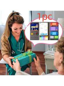 1/2本教师节派对留言簿，派对礼物，卡通便签本，便签本套装，定制教师自粘便签，办公用品便利贴组合，教师节礼物，毕业季，返校季，感谢派对礼物，返校季教师礼物，电子游戏主题便利贴套装 - 彩色 - 查看 19