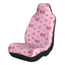 Fashionable Pink Bow & Floral Print Universal Car Seat Cover - Pink Bow and Flowers - View 5