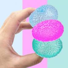 Texture Ball Malt Sugar Squeeze Toy, Stress Relief Soft Ball For Adults And Kids, Prank Party Gift, Fun Joke Squeeze Toy - 單件裝,大 6 公分 - 藍色 - 查看 9