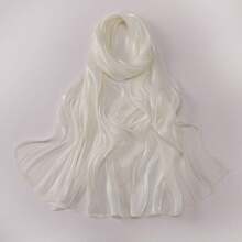 New Autumn/Winter Organza Soft Shimmery Muslim Hijab Scarf Shawl For Women - Multicolor - View 2