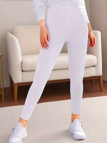 3 Confezioni di Leggings casual versatili da donna in nero, collant elastici per fitness, allenamento, corsa, adatti per primavera/estate, attività all'aperto, feste in spiaggia, festival musicali, allenamento domestico, yoga, squat, sollevamento glutei, modellatura - Multicolore - Visualizzare 8