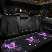 1 Set Luminous Butterfly Print Car Seat Cushion Cover, Front & Rear Seats, 5-Seat Car Universal New Design To Protect Your Car Seats, All Season Use - Cushion - View 3