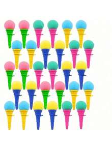 1包（1/2/5/10/20个）冰淇淋造型软海绵球，趣味恶作剧道具，生日派对装饰礼品，填充物 - 多色 - 查看 3