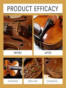 Harmisca Stringed Instrument Care Oil, Stringed Instrument Cleaning And Maintenance, Universal And Convenient, Gentle, Exterior Protective Oil, Anti-Staining, Helps Repel Oil And Dust, Can Be Easily Applied With Ordinary Tools Like Cloth. - Liquid - View 2