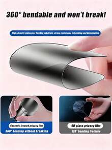 3片装磨砂防窥陶瓷屏幕保护膜,兼容 17/Air/17 Pro/17 Pro Max/16 Pro Max/16 Pro/16 Plus/16/15 Pro Max/14 Pro Max/13/12/11系列,全覆盖,防指纹,防摔,防刮花 - 黑色 - 查看 4