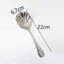 1 chiếc muỗng lớn bằng thép không gỉ cán dài, thiết kế bát muỗng cong thanh lịch và đầu nhọn, thích hợp cho súp đặc, món tráng miệng, tiệc buffet và các dịp khác, dụng cụ nhà bếp đa năng bền và hợp vệ sinh, món quà lý tưởng cho đầu bếp và người nội trợ, muỗng ăn thời trang và thiết thực, thích hợp cho nhiều loại đồ dùng trên bàn ăn, đồ dùng trong suốt, muỗng ăn, muỗng tráng miệng, muỗng Giáng sinh, bộ đồ ăn Giáng sinh, muỗng tráng miệng, v.v. - Nhiều màu - Xem 12