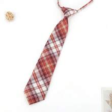 1PC Men's Pink Striped College Style Tie Suitable For Daily Matching - Pink - View 6