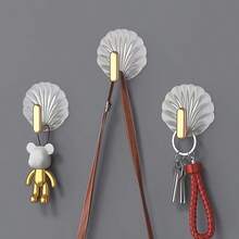 无需钻孔的粘钩，强力粘钩，适用于浴室/厨房/卧室，壁挂式衣帽/毛巾挂钩 - 彩色 - 查看 9