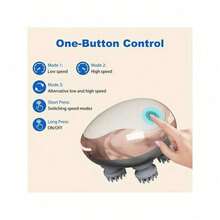 SOKANY Electric Scalp Massager, Type-C Charging (Including 500mAh Lithium Battery).Three-Speed Speed Adjustment, One-Button Free Switching.ABS Material.Suitable For Head, Neck, Arm And Leg Massage. - Multicolor - View 3