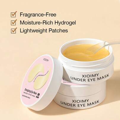 Xioimy 60片黄金眼膜，深层滋养保湿，紧致眼周肌肤，高效补水，呵护眼周肌肤，令眼周轮廓光滑紧致