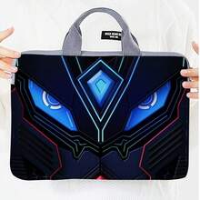 1个赛博朋克风格笔记本电脑包，印花笔记本电脑内胆包，时尚便携手提包 - 彩色 - 查看 24