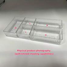 Stackable Adjustable Multi-Drawer Storage Organizer Box, Suitable For Storing Cosmetics, Office Supplies, Desktop Essentials, Great For Makeup Professionals, Nail Technicians, Beauty Tools, Student Supplies - Clear - View 13