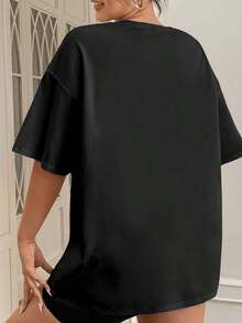 Checkered Flame Lips Shirt Western Graphic Tee Oversized Country Concert Tshirt  Western Clothes Retro Country Tee  Funny Graphic Tshirts - 黑色 - 查看 3