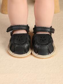 2026 Summer New Closed Toe Soft Bottom Sandals For Infant Girls, Minimalist & Fashionable - Black - View 6