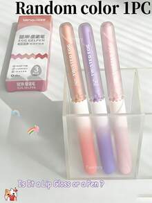 3支/套 可爱蛋壳色中性笔，0.5毫米速干迷你笔，适合学习和办公使用 - 蛋殼款原子筆 - 查看 9