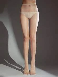 1 Pair Women's Sexy Pearl Shiny Stockings, Thin Shimmery Tights, Elastic Stirrup Pantyhose, Ultra-Thin For Spring/Summer - Multicolor - View 4