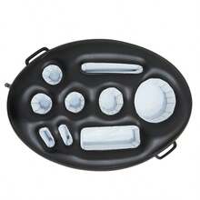 夏季派对套装包含：防水手机袋、方形冰格、充气饮料架、多功能饮料冷却托盘、PVC充气杯垫，适合夏季派对 - 彩色 - 查看 5