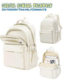 Ba lô dung tích lớn, ba lô học sinh trung học và đại học, ba lô du lịch, ba lô nữ dung tích lớn kiểu dáng thường ngày, ba lô công sở đựng laptop nam, ba lô đựng máy tính 15.6 inch, túi xách đa năng nhiều lớp thời trang, ba lô du lịch ngoài trời cho sinh viên đại học và trung học, vật dụng cần thiết cho năm học mới. - Nhiều màu - Xem 16