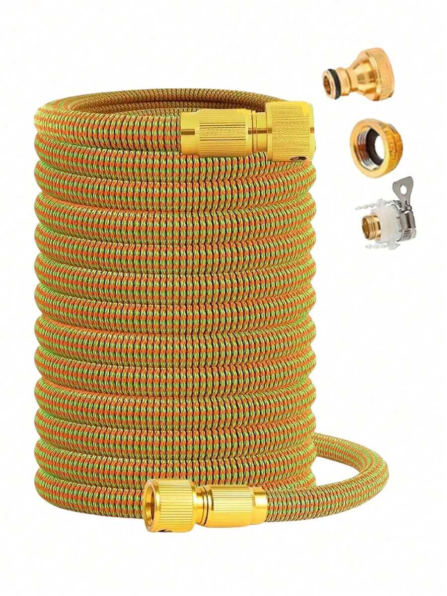 1 Piece Of Gardening Hose, Can Stretch Water Pipe Three Times, 25ft -75ft, Durable Hose, Expandable Hose, With Universal Water Pipe Fittings - Multicolor - View 1