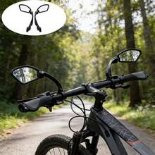 Set de 2 espejos retrovisores universales para bicicleta, espejos retrovisores de bicicleta ajustables 360°, adecuados para ciclismo, aptos para bicicleta de montaña, bicicleta de carretera y bicicleta eléctrica, duraderos y resistentes a golpes, esenciales para montar (incluye herramientas de instalación) - Multicolor - Ver 2