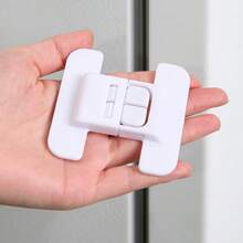1/2/4pcs Automatic Lock For Home Use - Fridge Door, Drawer, Water Dispenser, No Drilling Installation, Pet Proof, Christmas Holiday Gift - Multicolor - View 4